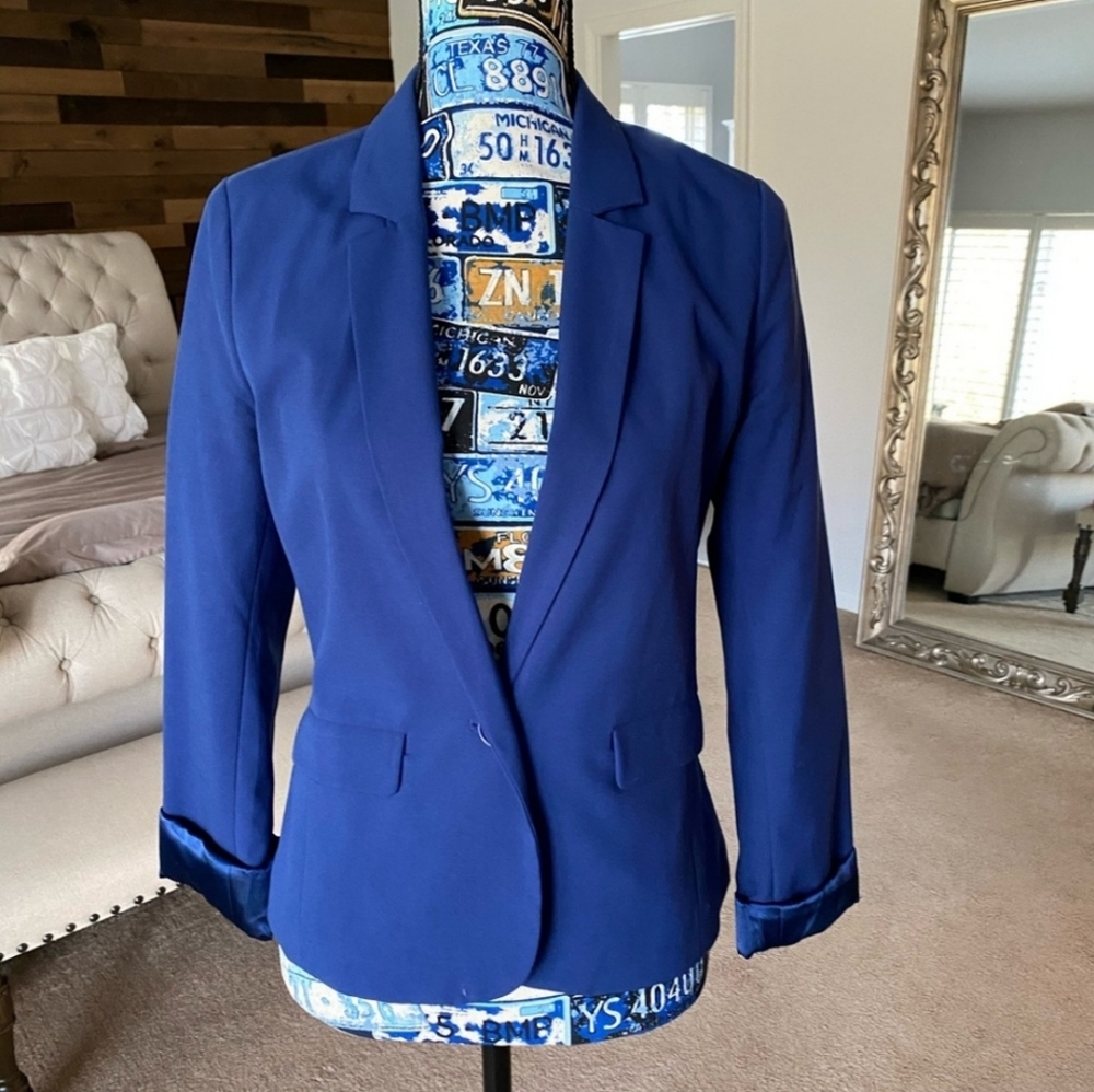 Royal Blue Fitted Blazer
